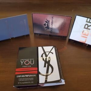 Yves Saint Laurent Emporio Armani Dolce Gabbana Parfum Sample Lot
